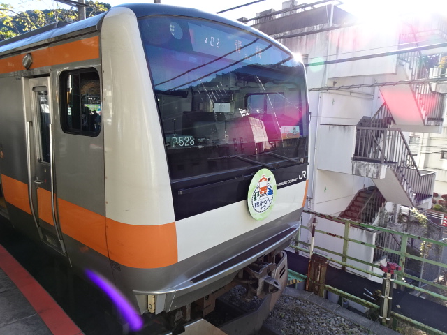 E233系0番台奥多摩にて出発を待つ