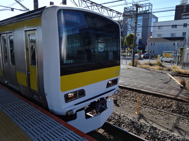 E231系500番台幕張本郷入線