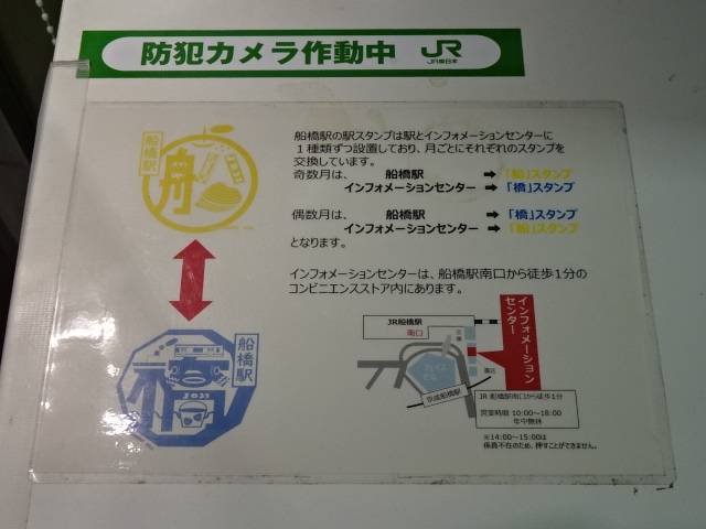 船橋駅スタンプ案内